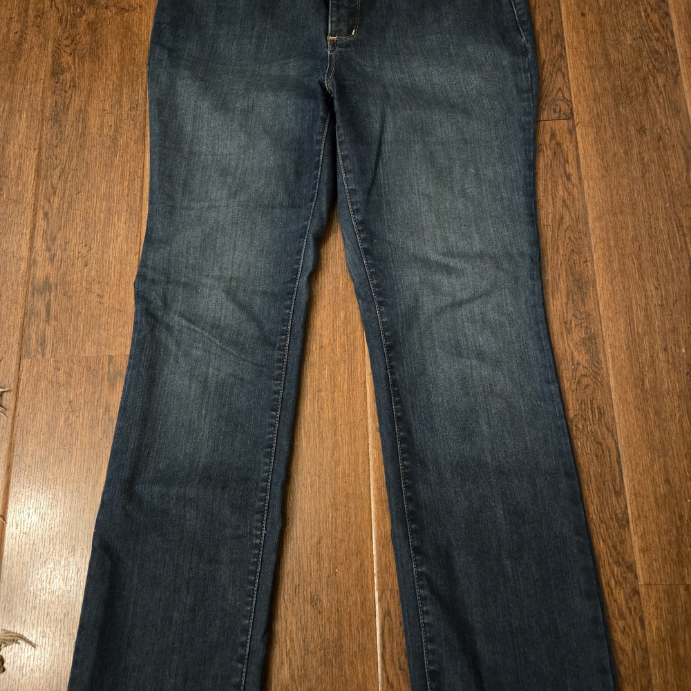 NYDJ Dark Blue Straight Leg Jeans